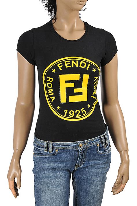 fendi t shirt women's|fendi tshirt women.